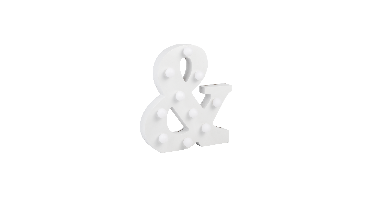 En teken met licht hoogte 17 cm breedte 16 cm