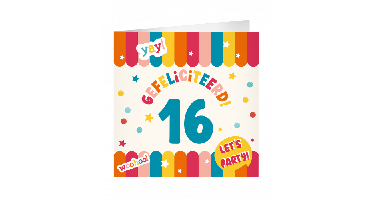 XL Greeting Cards 16 jaar