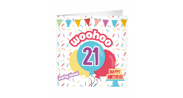 XL Greeting Cards 21 jaar