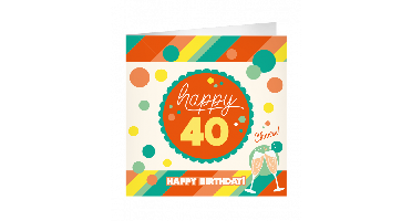 XL Greeting Cards 40 jaar