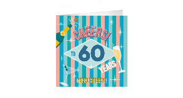 XL Greeting Cards 60 jaar