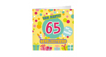 XL Greeting Cards 65 jaar