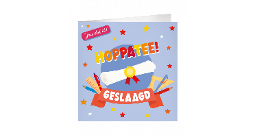 XL Greeting Cards Geslaagd school