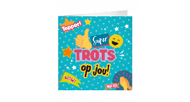 XL Greeting Cards Trots op jou