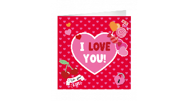 XL Greeting Cards I love you