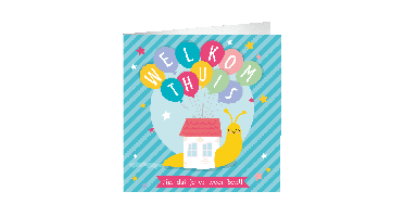 XL Greeting Cards Welkom thuis