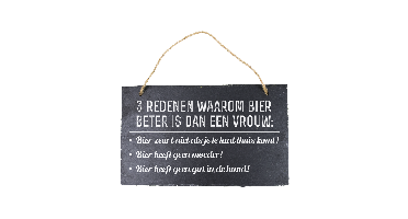 Leisteen 3 redene waarom bier beter is dan een vrouw