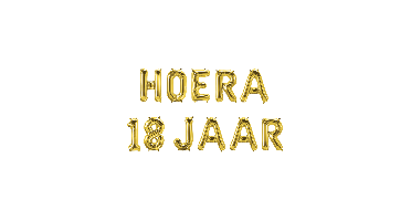 Folie ballon hoera 18 jaar