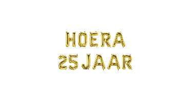 Folie ballon hoera 25 jaar