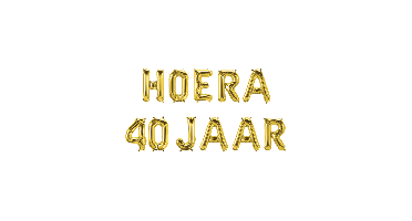 Folie ballon hoera 40 jaar