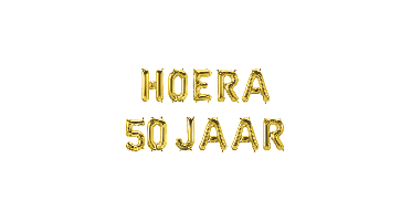 Folie ballon hoera 50 jaar
