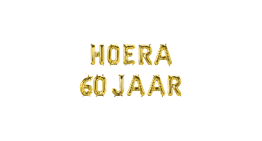 Folie ballon hoera 60 jaar