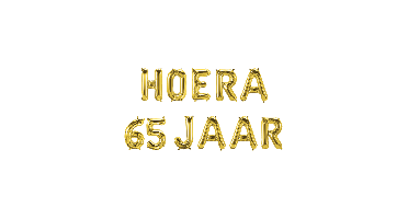 Folie ballon hoera 65 jaar