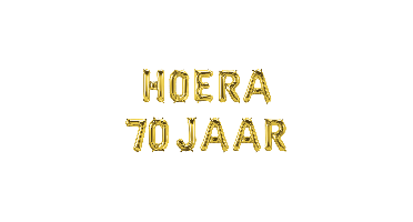 Folie ballon hoera 70 jaar