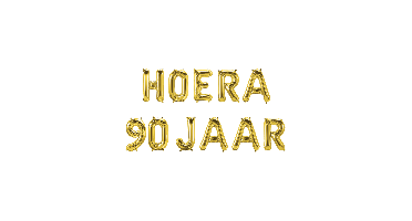 Folie ballon hoera 90 jaar