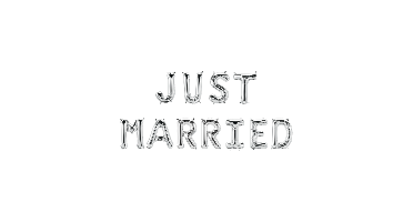 Folie ballon just married
