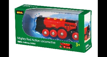 BRIO World Rode locomotief op batterijen