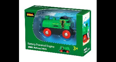 BRIO World Groene locomotief op batterijen