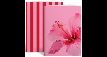 Schrift A4 lijn 2/ pink