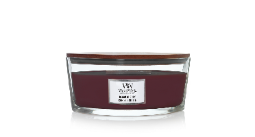 WoodWick black cherry ellipse candle
