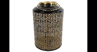 Windlicht rond Shana XL zwart