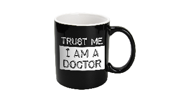 Black & White mok doctor zwart