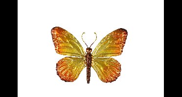 Decostar Countryfield Wandversiering Butterfly S oranje