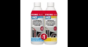 Hg Krimp folie HG vloeibare ontstopper + keukenontstopper 500ml
