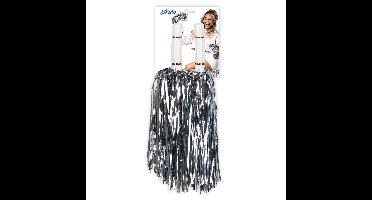 Pompoms zilver metallic