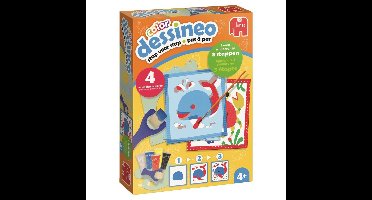 Jumbo Dessineo Color schilderen met sjablonen Dieren