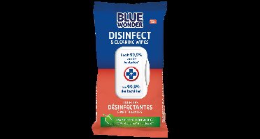 HG Blue wonder disinfect cleaning wipes 72 stuks