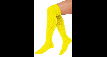 Kniekousen fluor geel