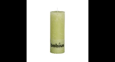 Bolsius rustiek stompkaars 19x68cm pastel groen