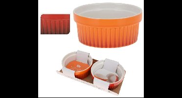 EH Ovenschaal porselein set 2 stuks 11cm rond