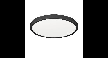 Plafonniere kunststof zwart 278mm