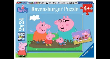 Ravensburger puzzel gelukkige familie 2x 24 stukjes