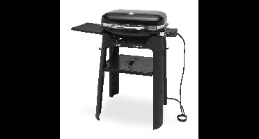 Weber Lumin Black w/stand, elektrisch met Weber Lumin veelzijdigheidsset - medium