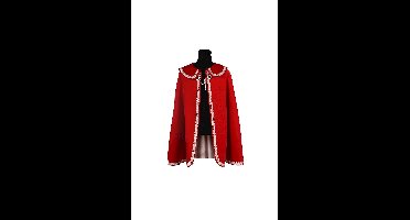 Prinsenmantel lang rood-zilver