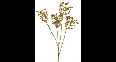 X'mas queen anne lace spray gold 68cm