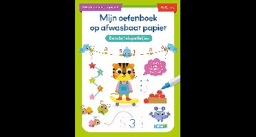 Mijn oefenboek op afwasbaar papier Eerste telspelletjes 4-5 j.