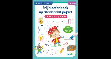 Mijn oefenboek op afwasbaar papier Leuke schrijfspelletjes 5-6 j.