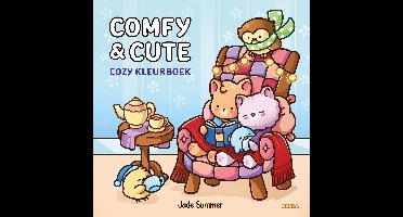 Deltas Comfy & Cute Cozy kleurboek Jade Summer