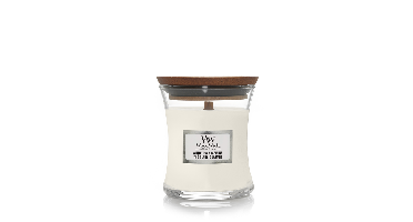 WoodWick white tea & jasmine mini candle