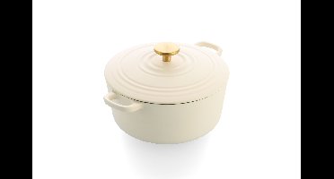 Bk Bourgogne braadpan 24 cm cream white