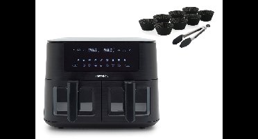 Greenpan Bistro airfryer dual XL 2 basket + basket 8-delig