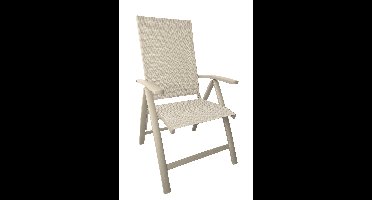 Primero verstelbare tuinstoel latte light