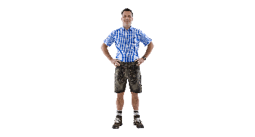 Trachtenhemd design blauw