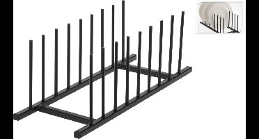 Bordenhouder metaal 34.5x12.5mm