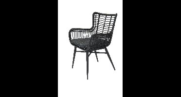 Jasmine dining tuinstoel zwart