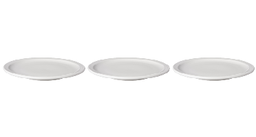 Bord plat 24 cm smalle rand Mammoet verpakking 3 stuks